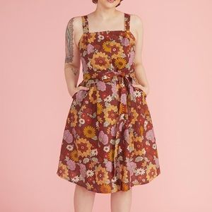 NWT ModCloth x Princess Highway Ginger Floral Jumper Dress